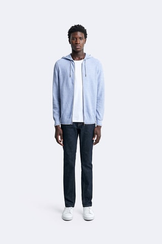 Cardigan à capuche - Bleu