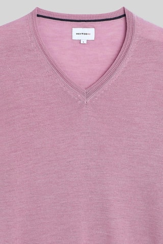 Pull en laine mérinos - Rose