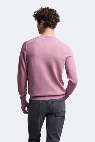 Pull en laine mérinos - Rose