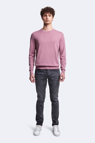 Pull en laine mérinos - Rose