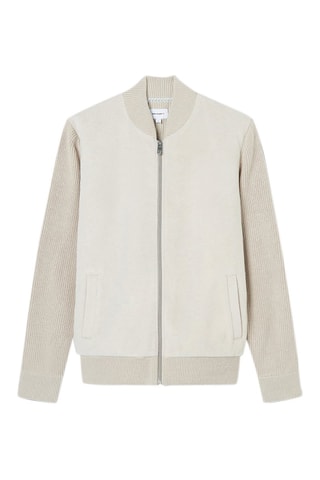Cardigan zippé  - Ecru