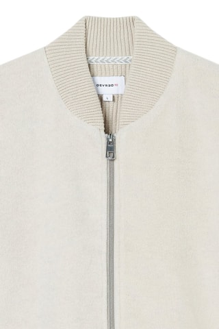 Cardigan zippé  - Ecru