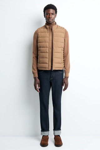 Doudoune sans manches - Beige