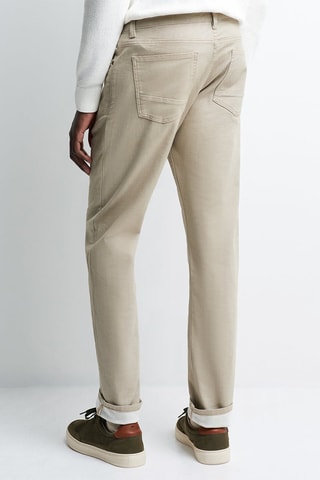 Pantalon regular - Beige