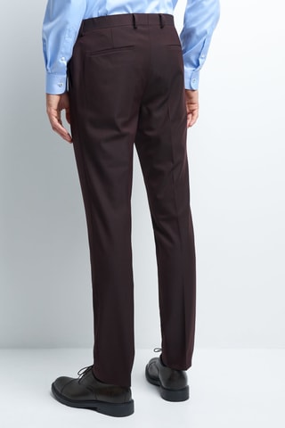 Pantalon extra-slim stretch - Bordeaux