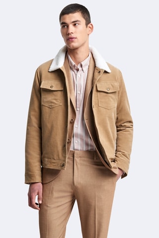 Veste en velours côtelé - Camel