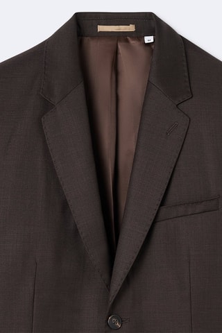 Veste de costume en laine - Marron