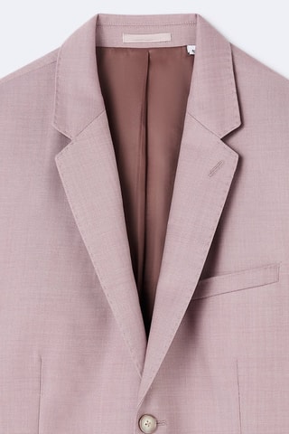 Veste de costume en laine - Rose
