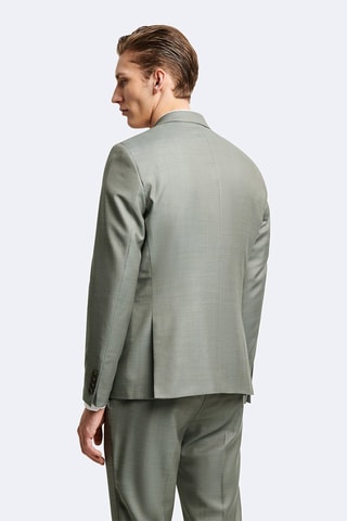 Veste de costume en laine - Vert lichen