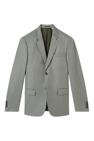 Veste de costume en laine - Vert lichen