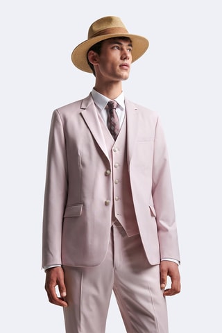 Veste de costume en laine - Rose