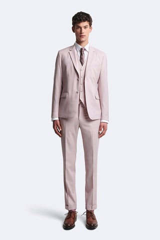 Veste de costume en laine - Rose
