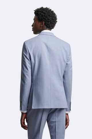 Veste de costume en laine - Bleu