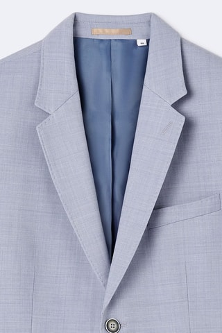 Veste de costume en laine - Bleu
