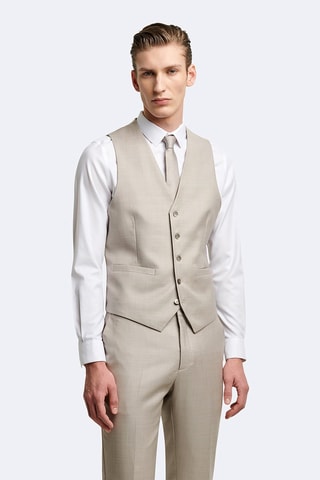 Gilet de costume en laine - Beige
