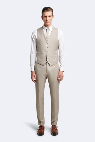 Gilet de costume en laine - Beige