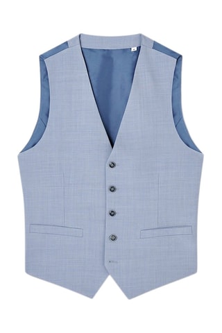 Gilet de costume en laine - Bleu
