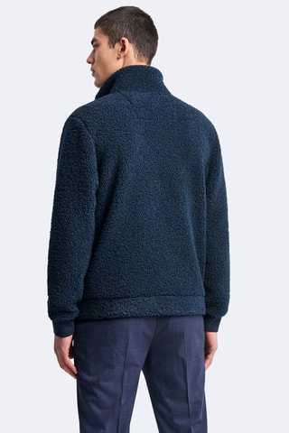 Blouson sherpa  - Bleu