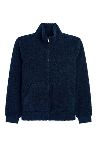 Blouson sherpa  - Bleu