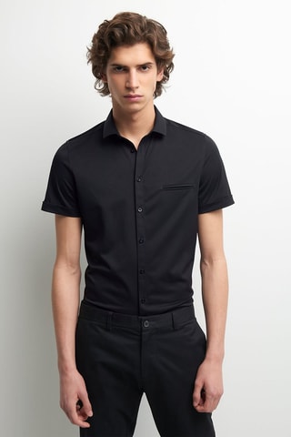 Chemise slim - Noir
