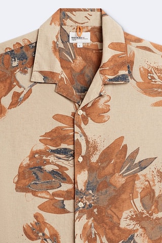 Chemise regular en lin - Ivoire