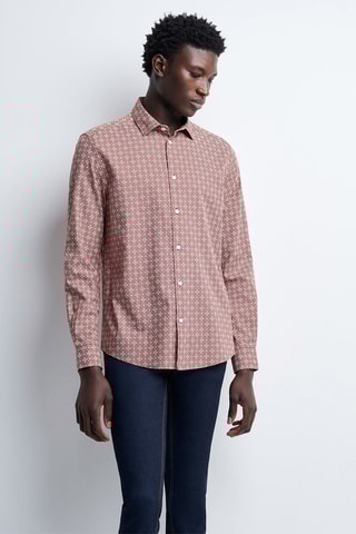 Chemise slim - Rouge