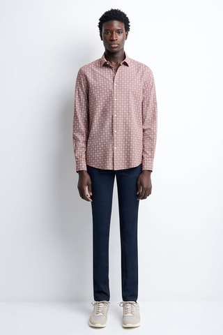Chemise slim - Rouge