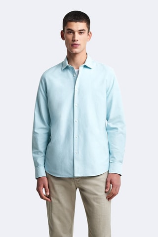 Chemise slim - Turquoise