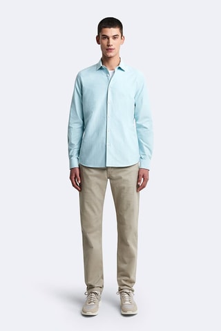 Chemise slim - Turquoise
