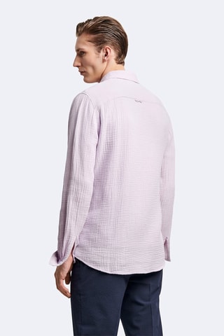 Chemise slim - Violet clair
