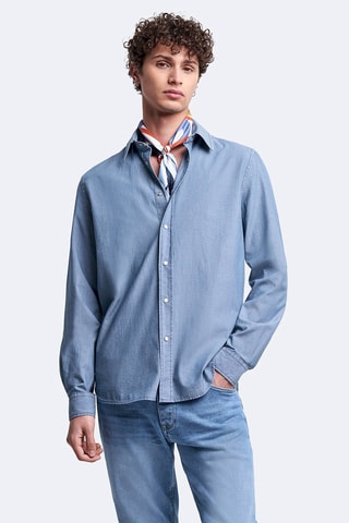 Chemise regular - Bleu