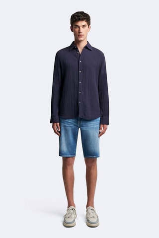 Chemise slim - Bleu