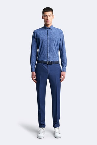 Chemise slim - Bleu
