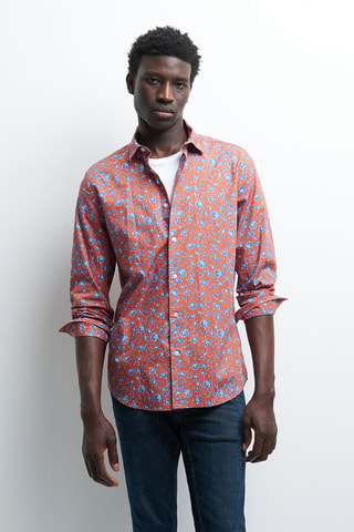 Chemise slim - Orange