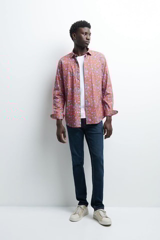 Chemise slim - Orange