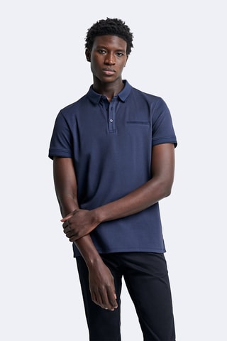 Polo slim - Bleu