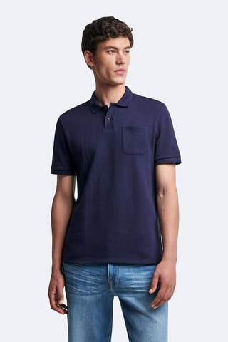 Polo slim - Bleu marine