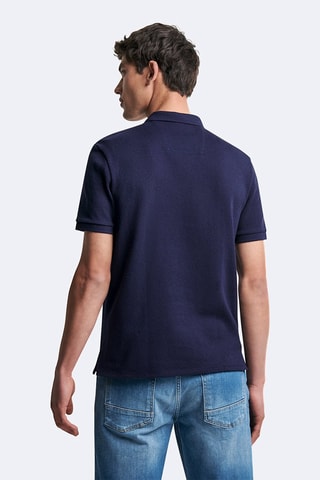 Polo slim - Bleu marine