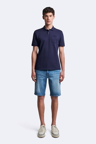 Polo slim - Bleu marine