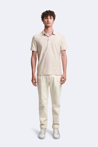 Polo slim - Beige chiné