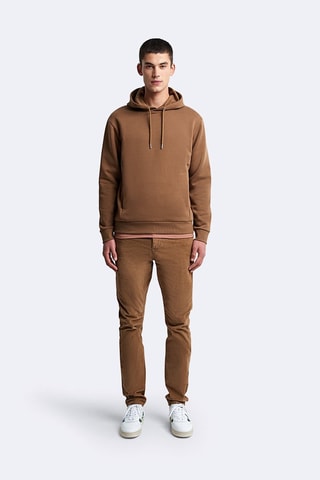 Sweat regular à capuche - Marron