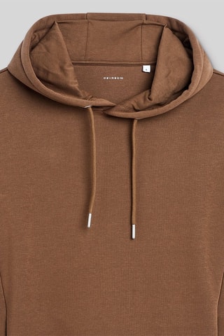 Sweat regular à capuche - Marron