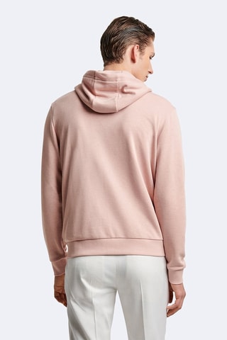 Sweat slim à capuche - Rose