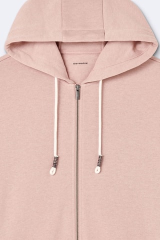 Sweat slim à capuche - Rose