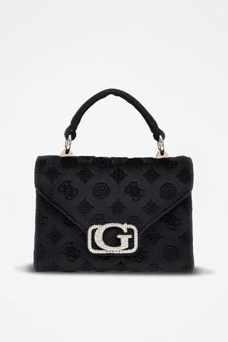 Sac à main en velours Zalina Mini - Noir