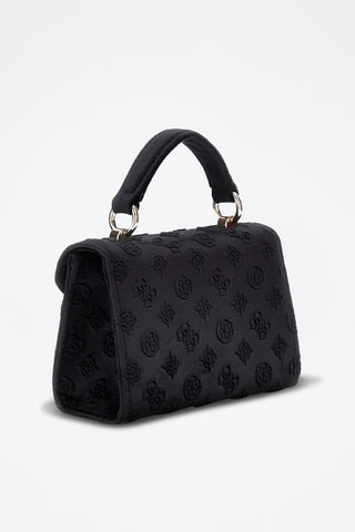 Sac à main en velours Zalina Mini - Noir