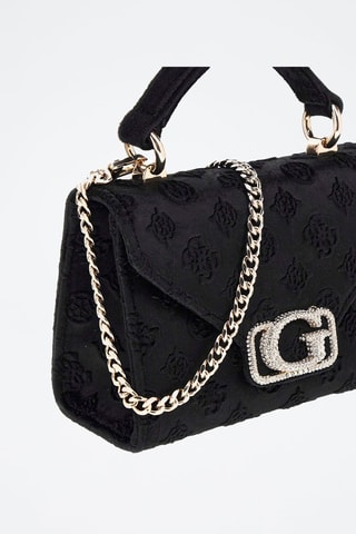Sac à main en velours Zalina Mini - Noir