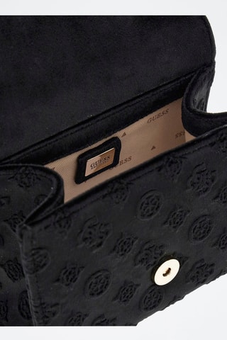 Sac à main en velours Zalina Mini - Noir