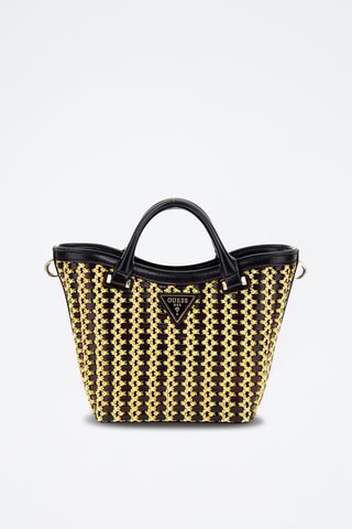Sac à main Atalia - Noir et naturel