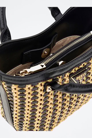 Sac à main Atalia - Noir et naturel